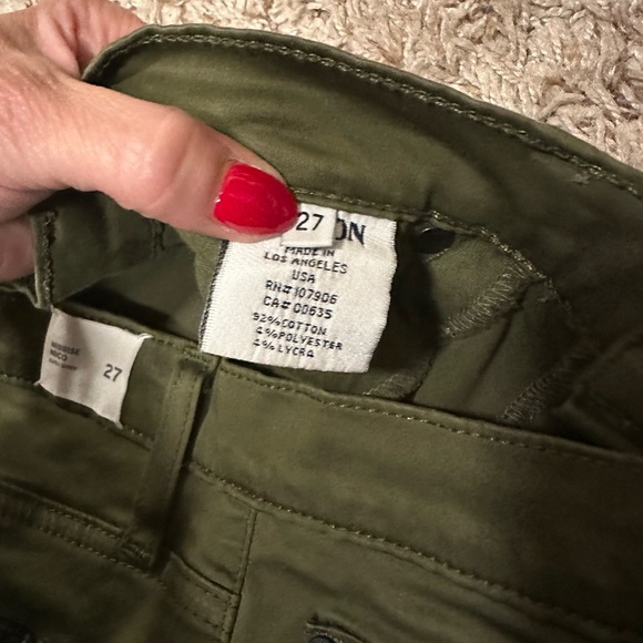 Hudson Green Skinny Pants -27 - Picture 4 of 7